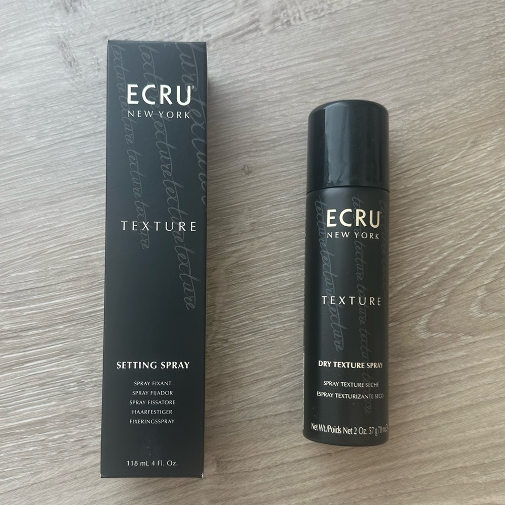 ECRU Hair Set of 2 - NEW! Dry Texture Spray + Setting Spray